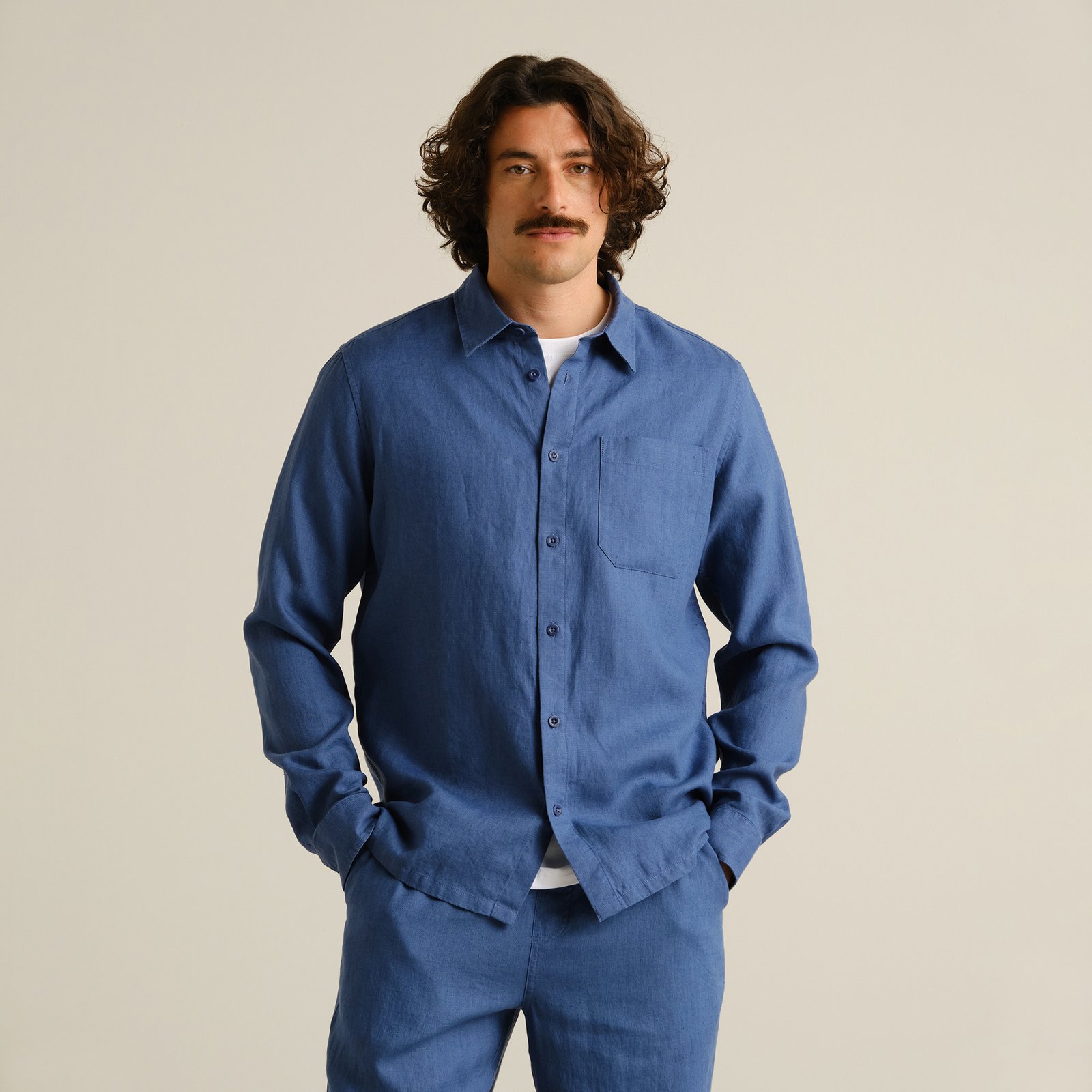 Shirt Rute Linen True Blue