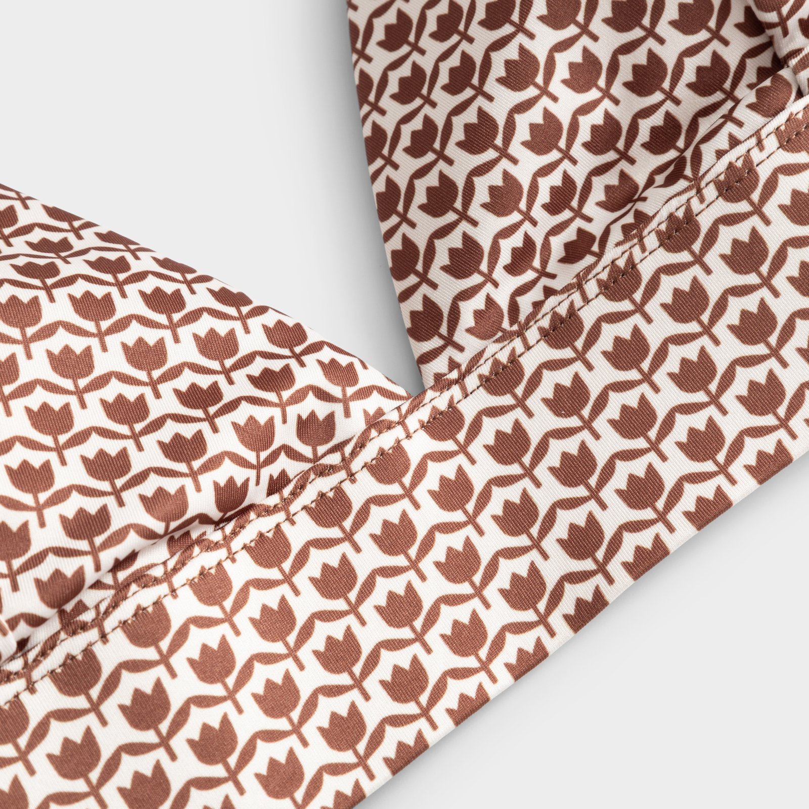Bikini Top Alva Tulips Cappuccino Brown