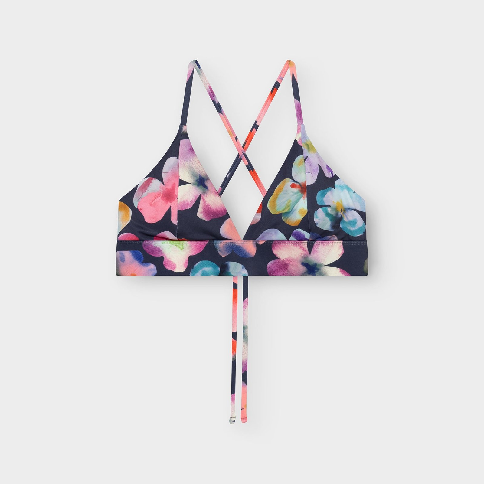 Bikini Top Alva Cut Flower Black