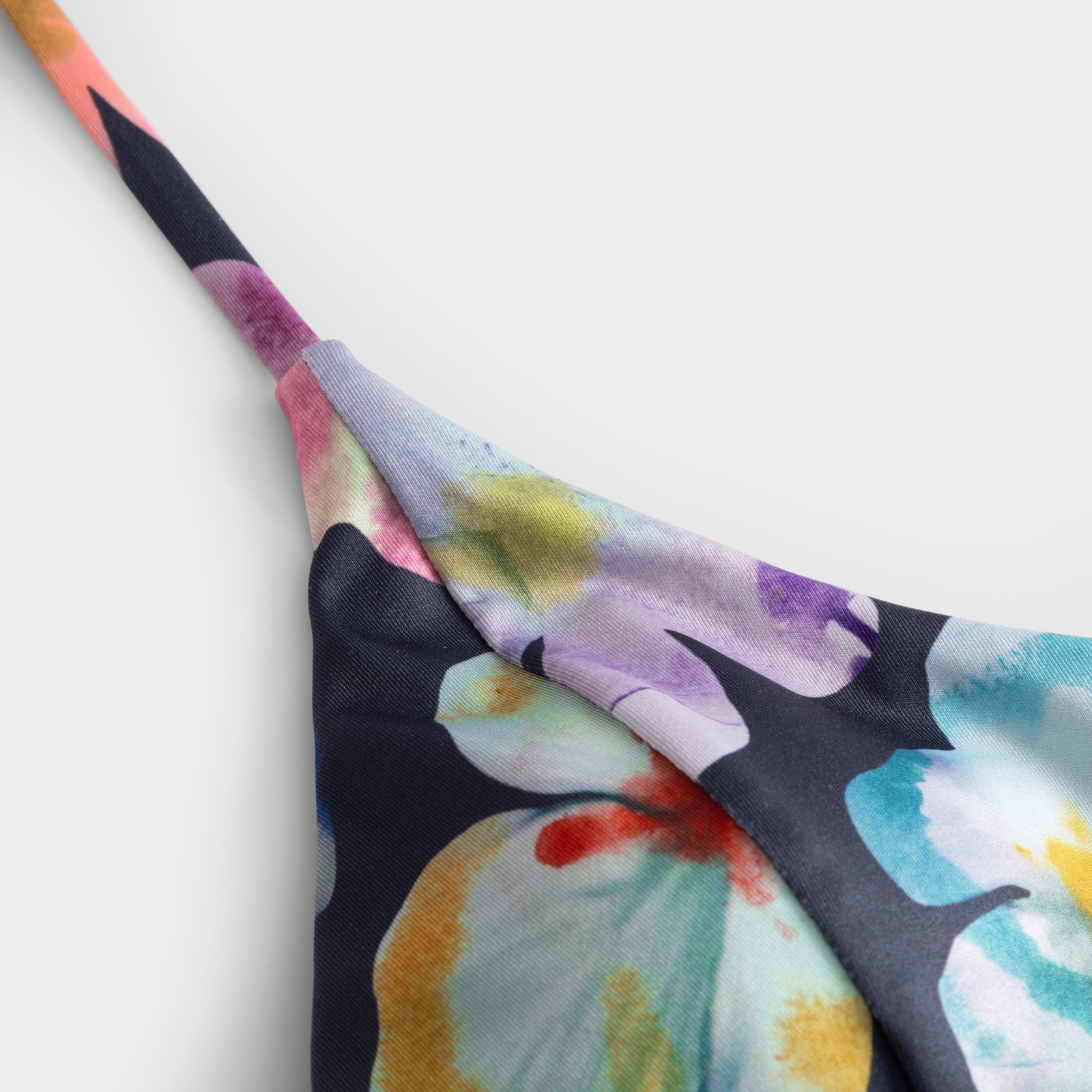 Bikini Top Alva Cut Flower Black