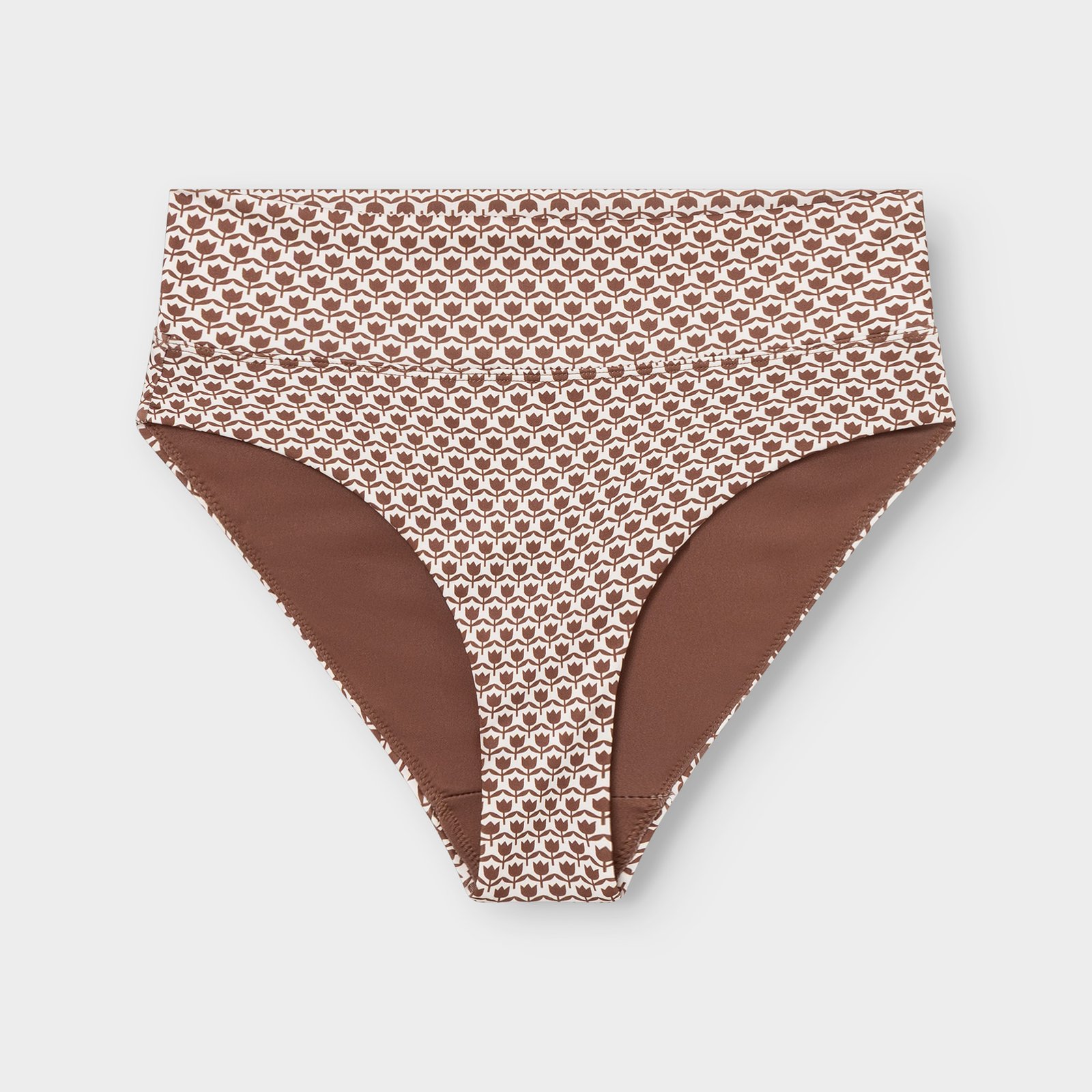 Bikini Pants Slite Tulips Cappuccino Brown