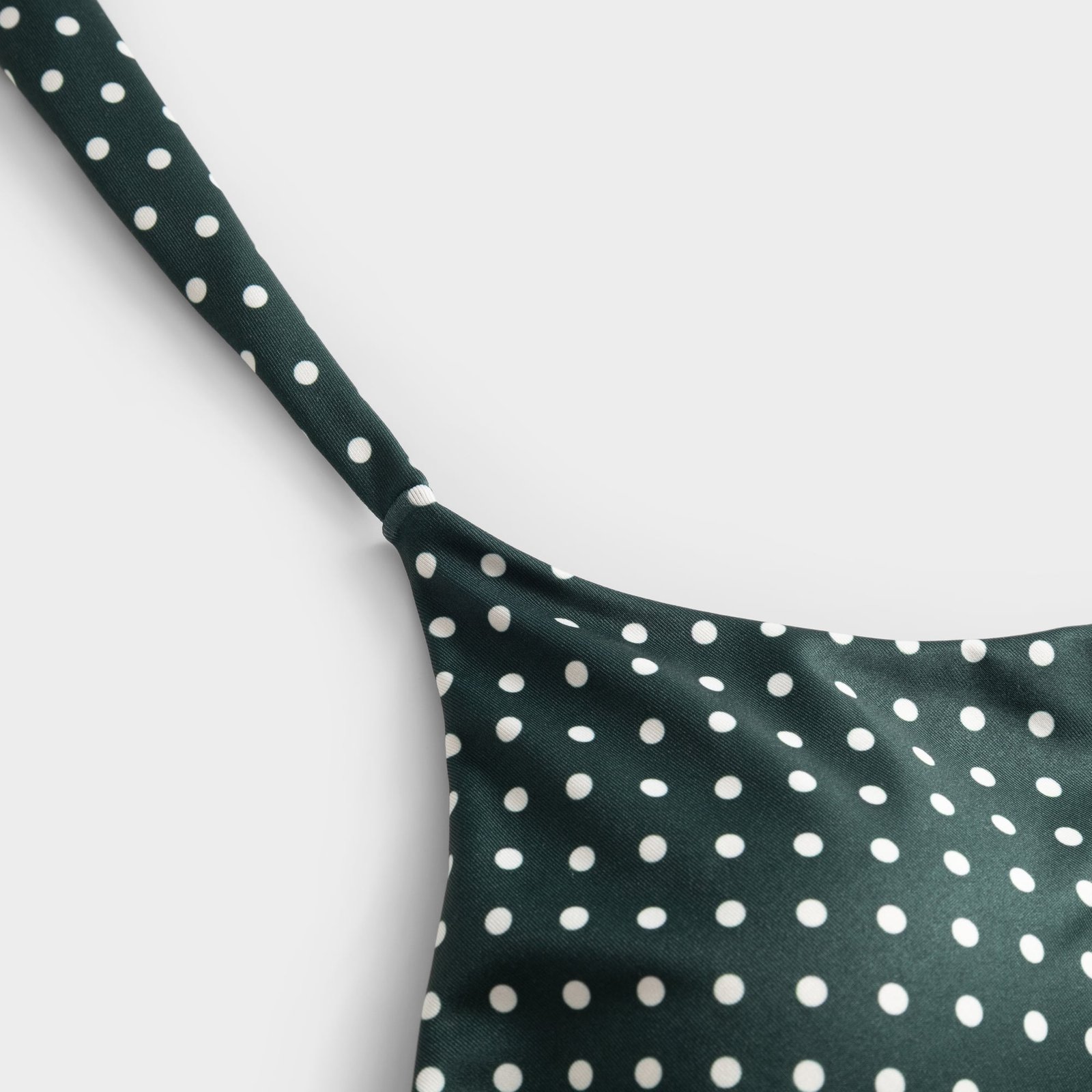 Bikini Top Gullholma Polkadots Dark Green