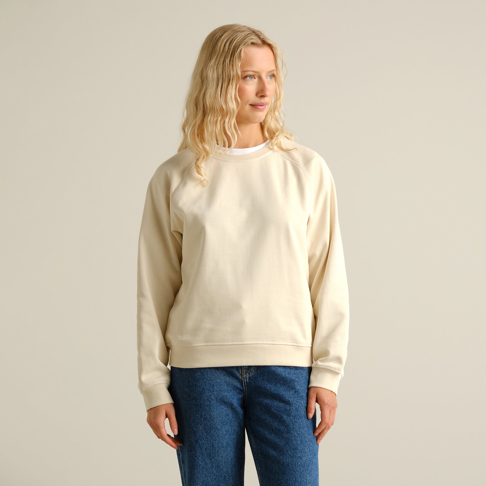 Sweatshirt Ystad Base Egg White