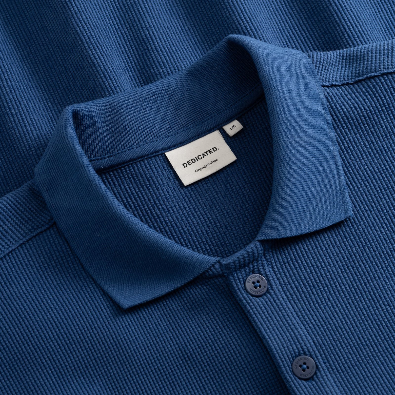 Shirt Falkvik Waffle True Blue