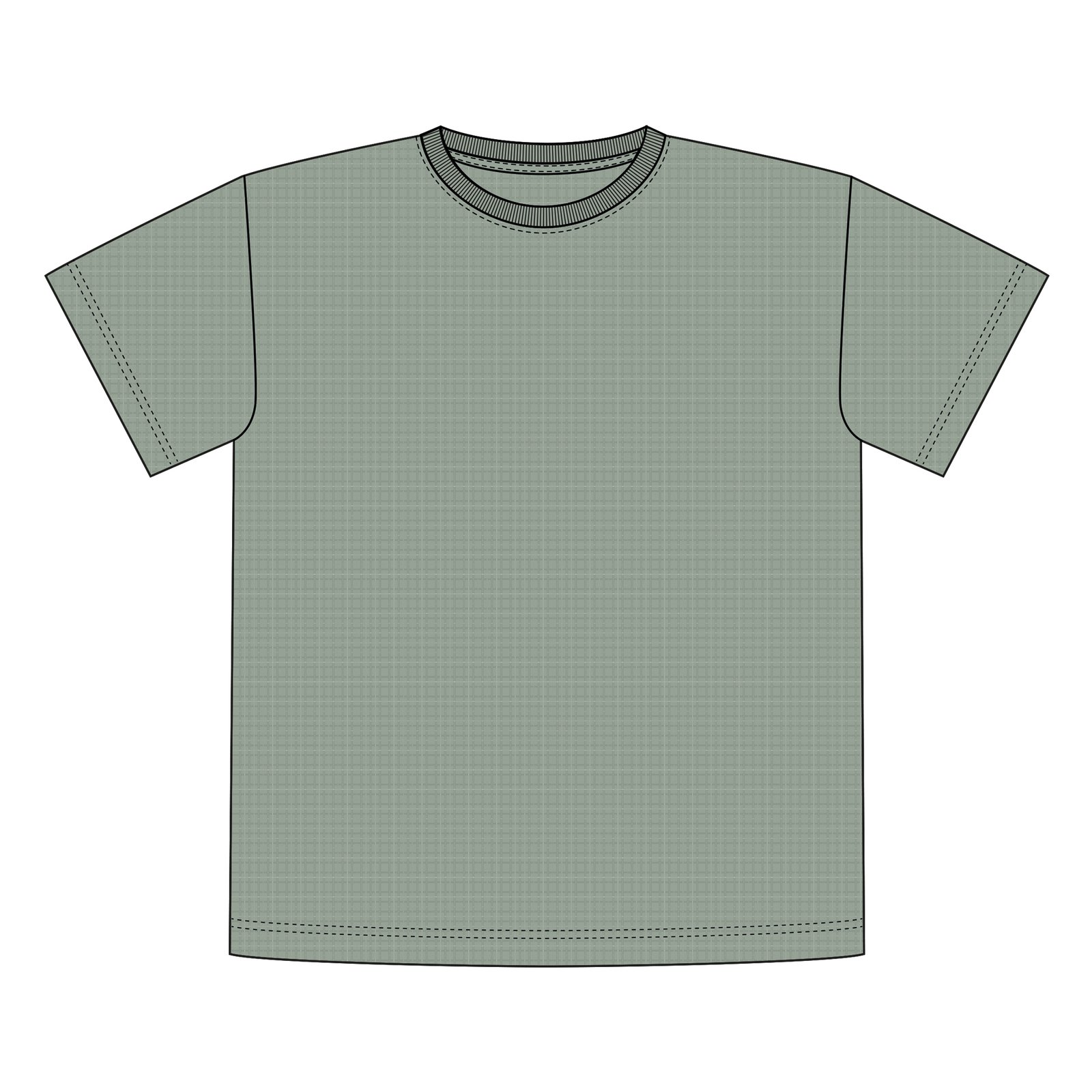 T-shirt Danviken Waffle Iceberg Green