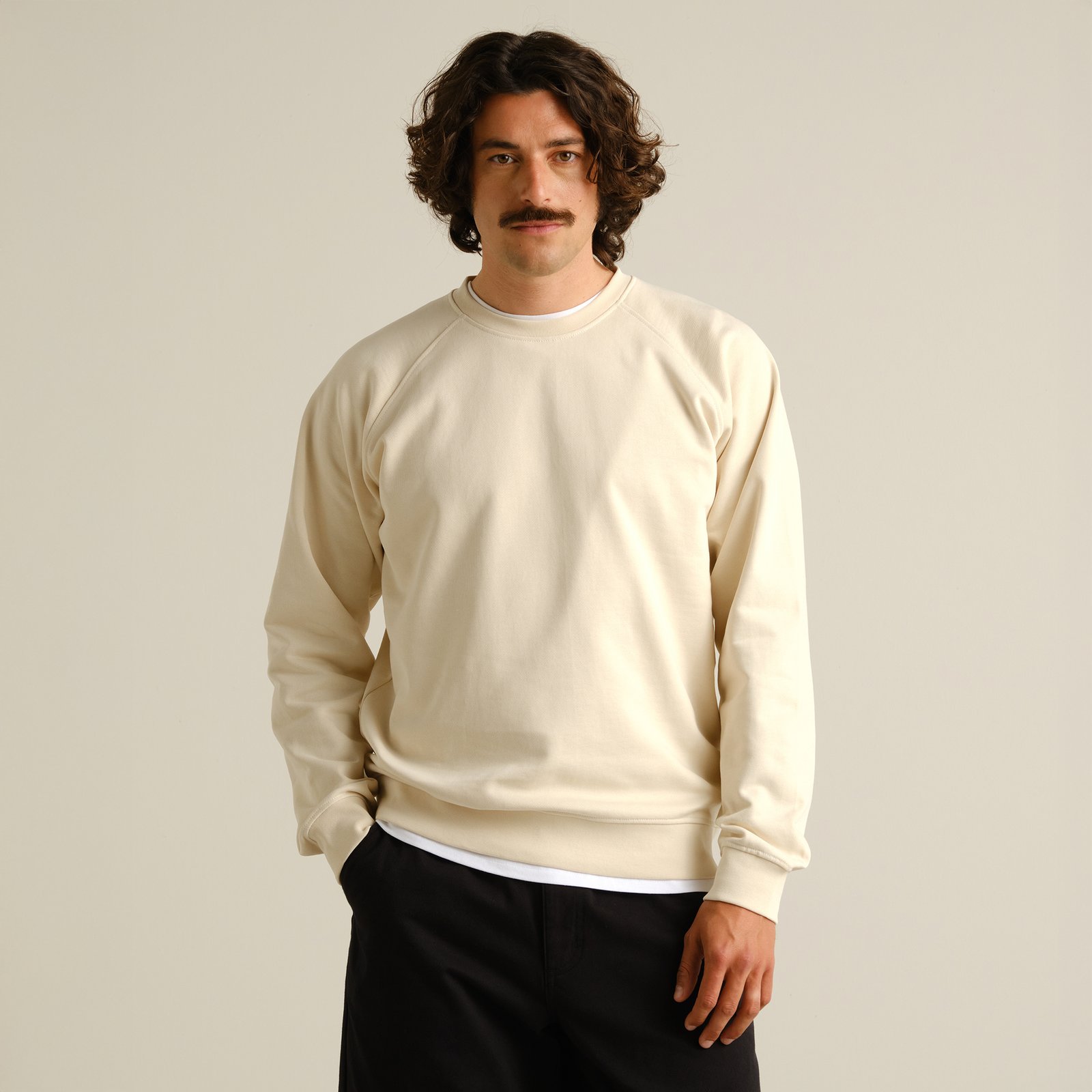 Sweatshirt Malmoe Base Egg White