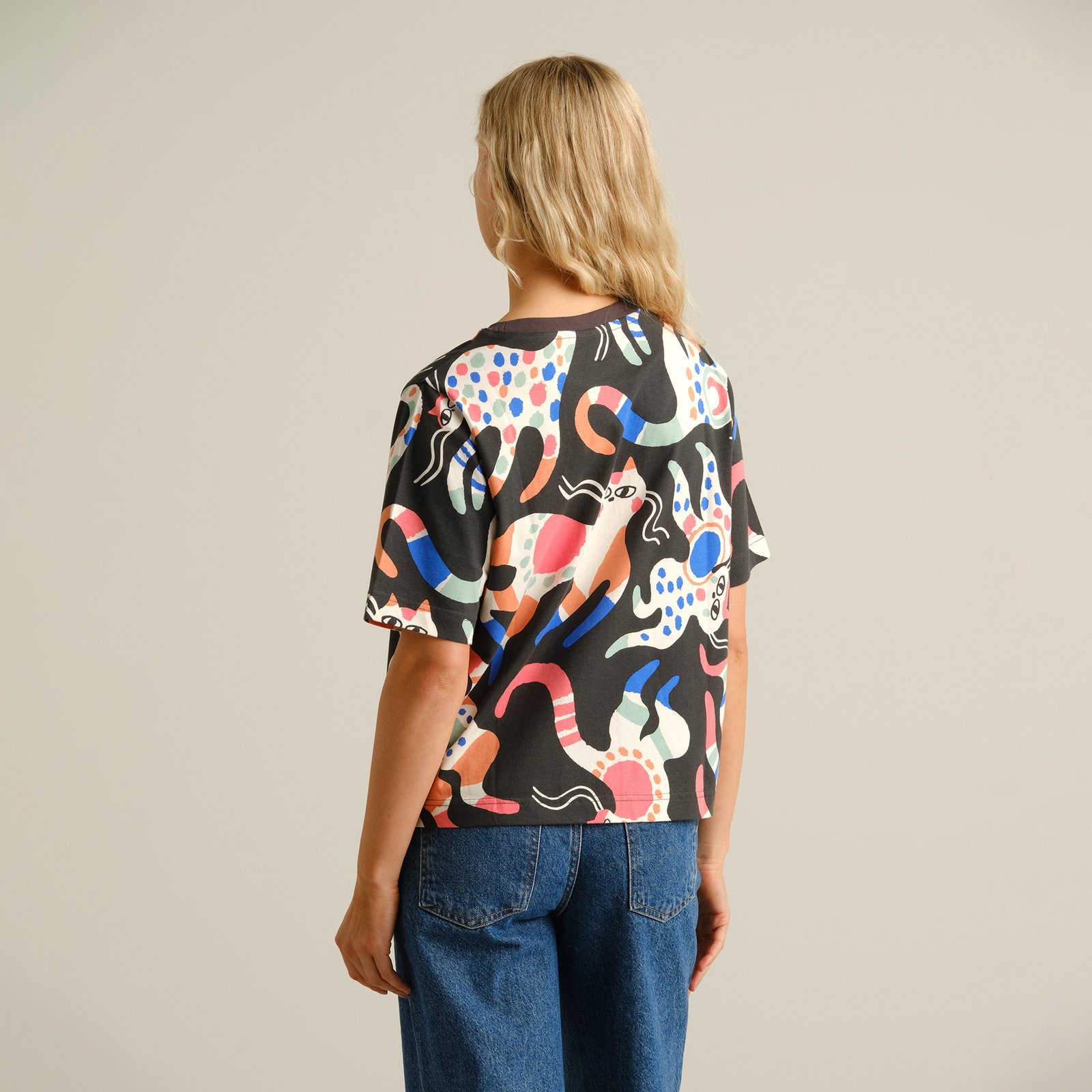 T-shirt Vadstena Magic Cats Multi Color