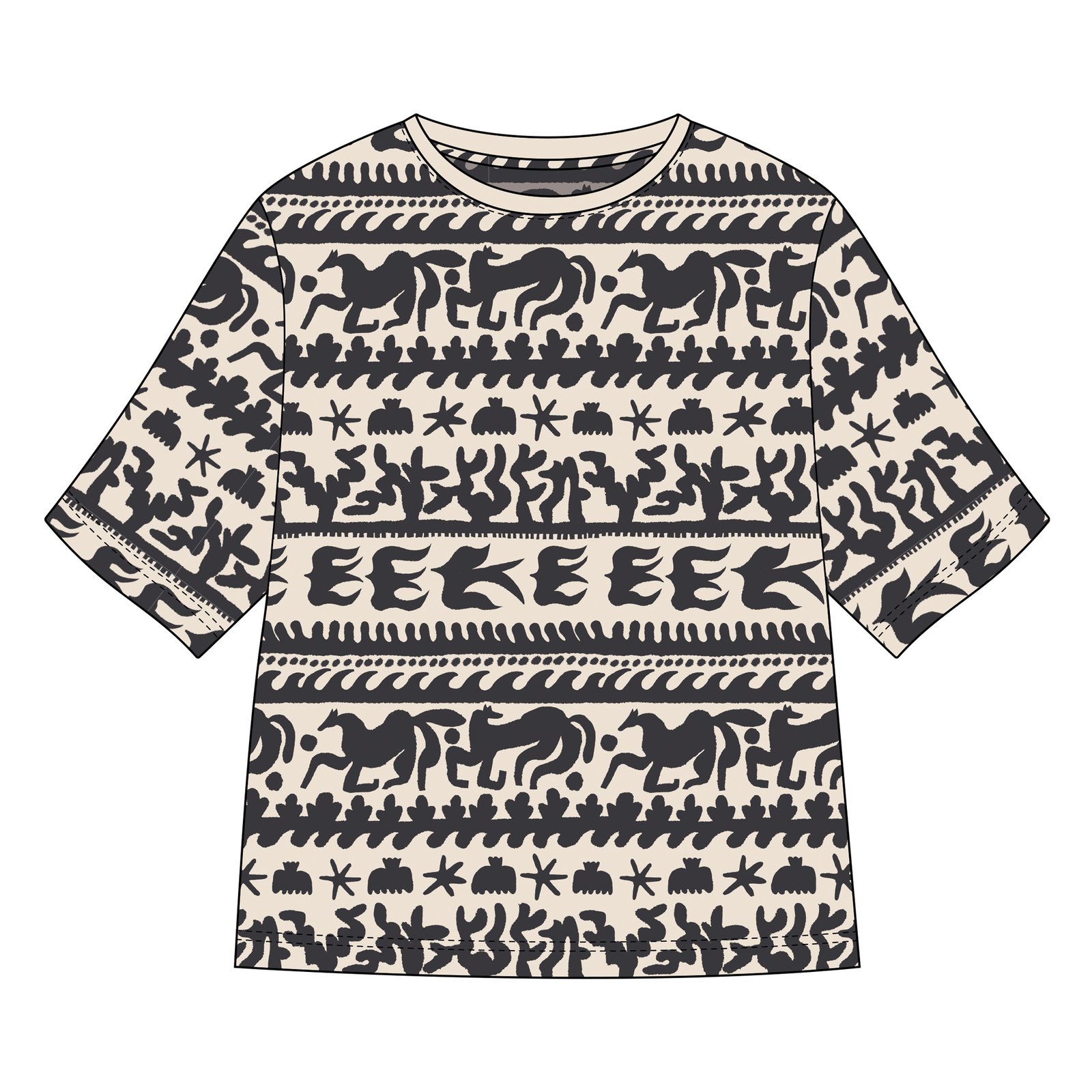 T-shirt Vadstena Beach Gallop Egg White