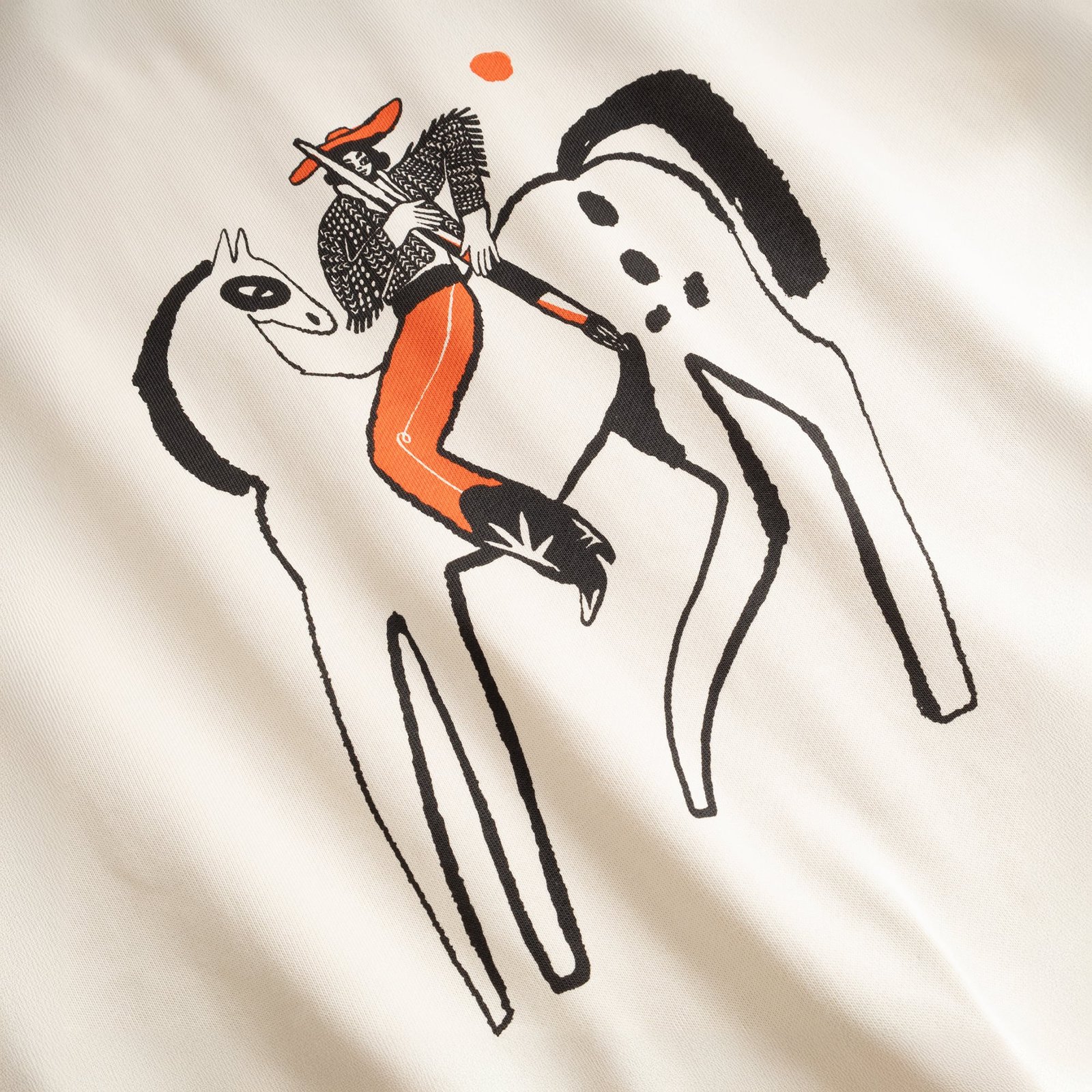 Sweatshirt Ystad Paint My Horse Egg White