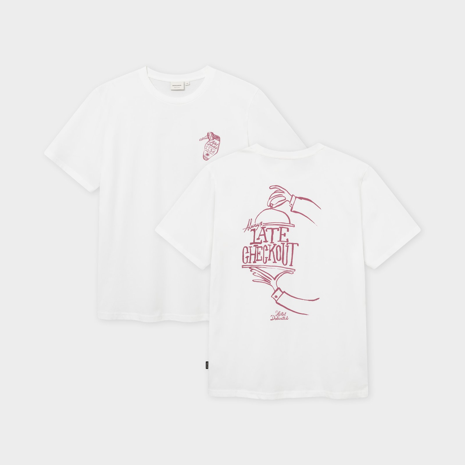 T-shirt Stockholm Late Checkout White