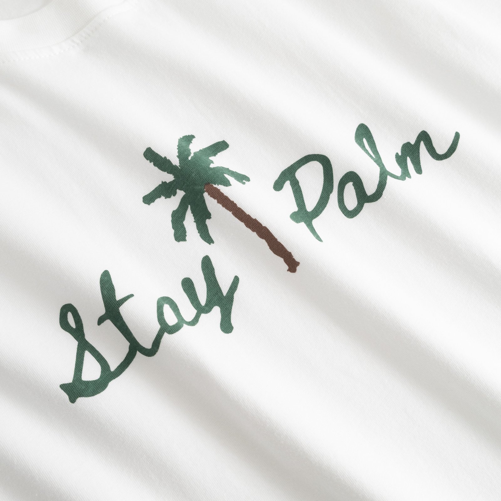 T-shirt Stockholm Stay Palm White