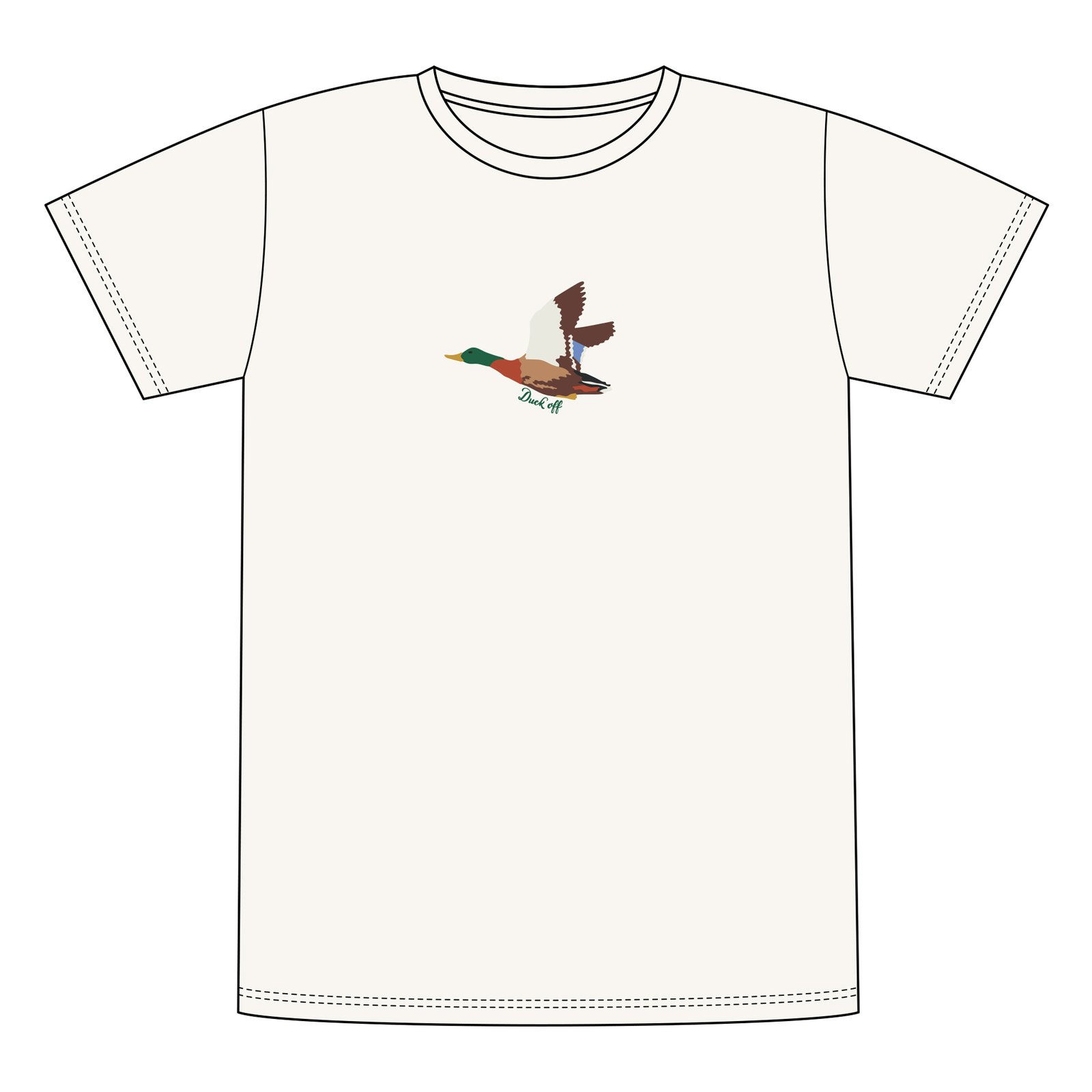 T-shirt Stockholm Duck Off Off-White
