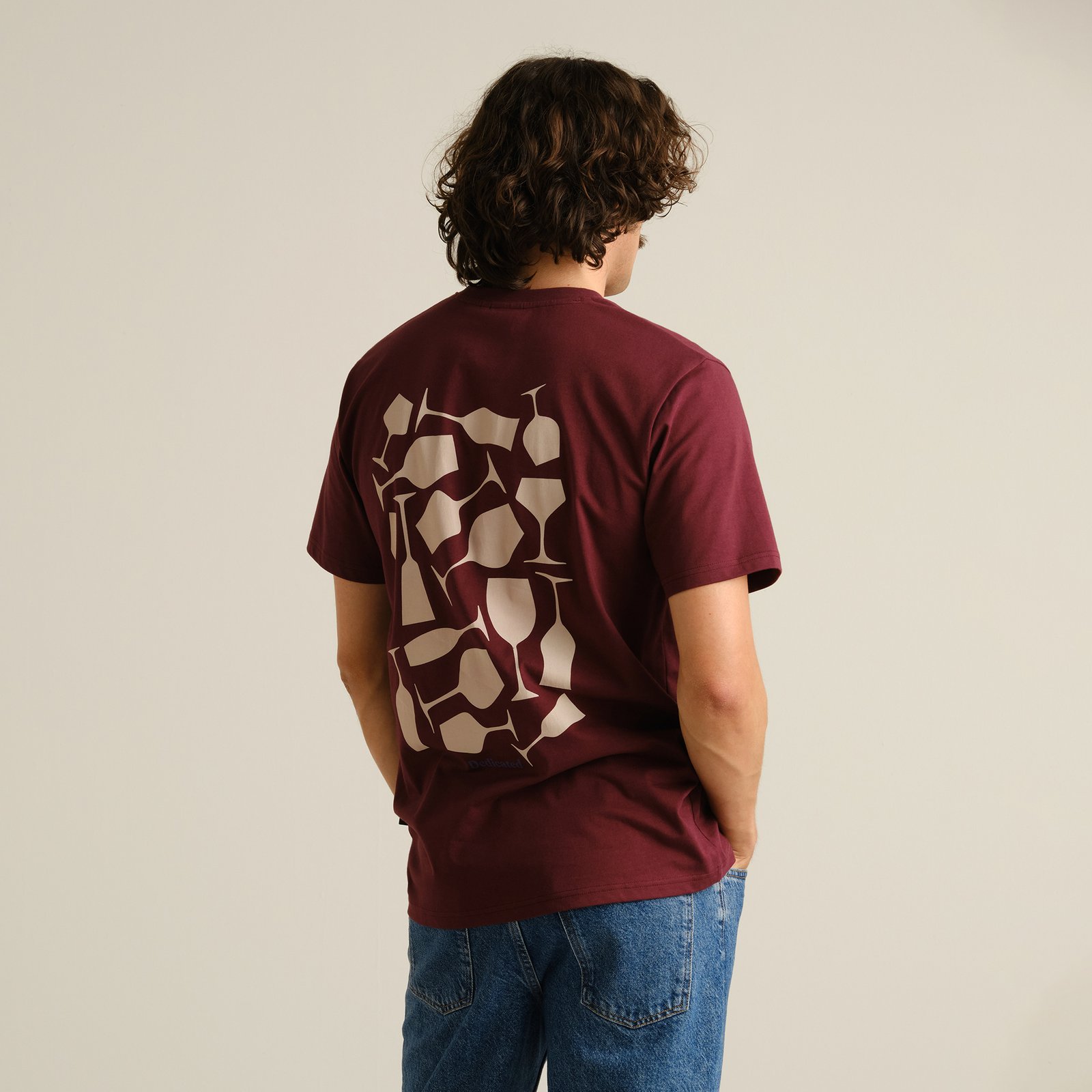T-shirt Stockholm Wine Cups Fig Red