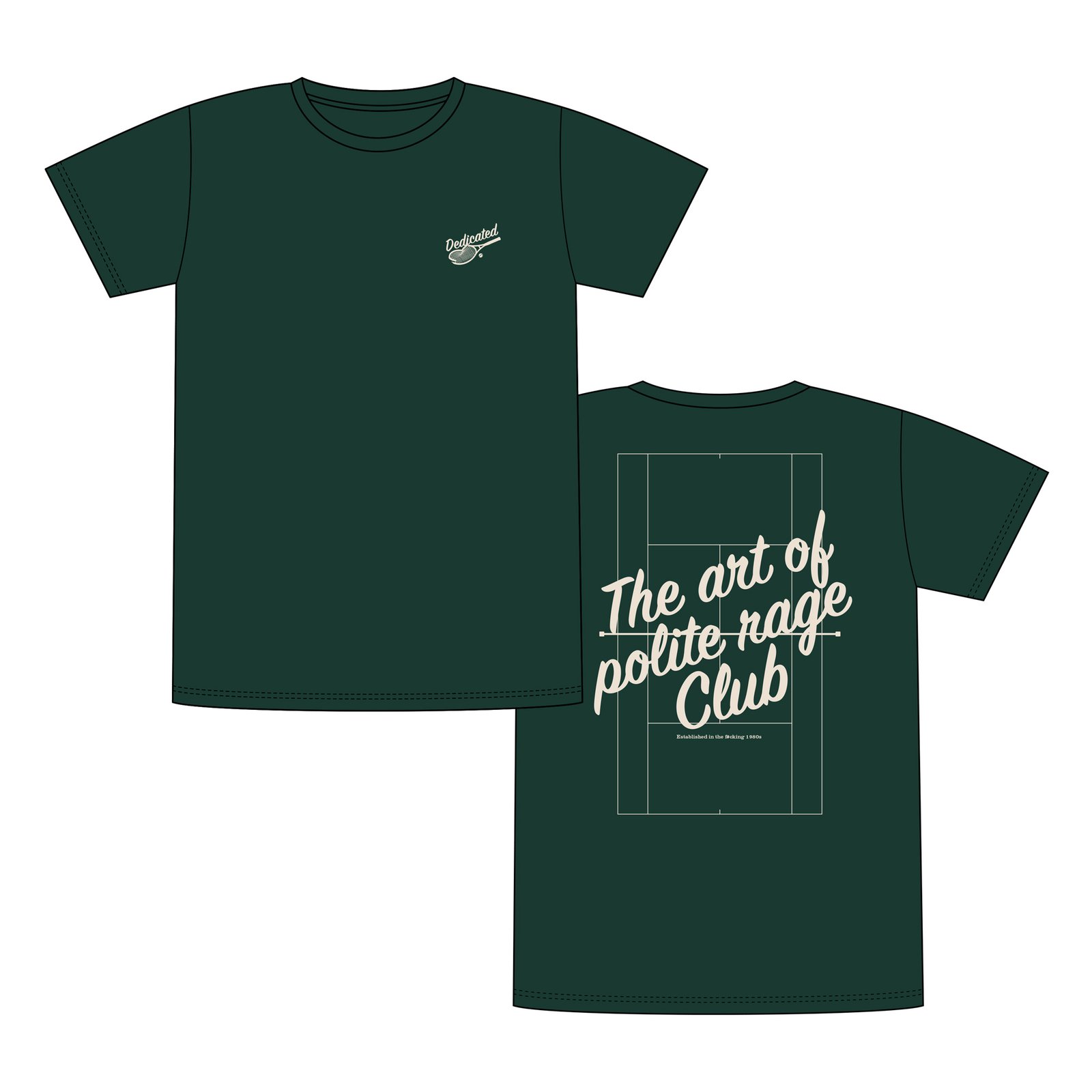 T-shirt Stockholm Polite Rage Dark Green