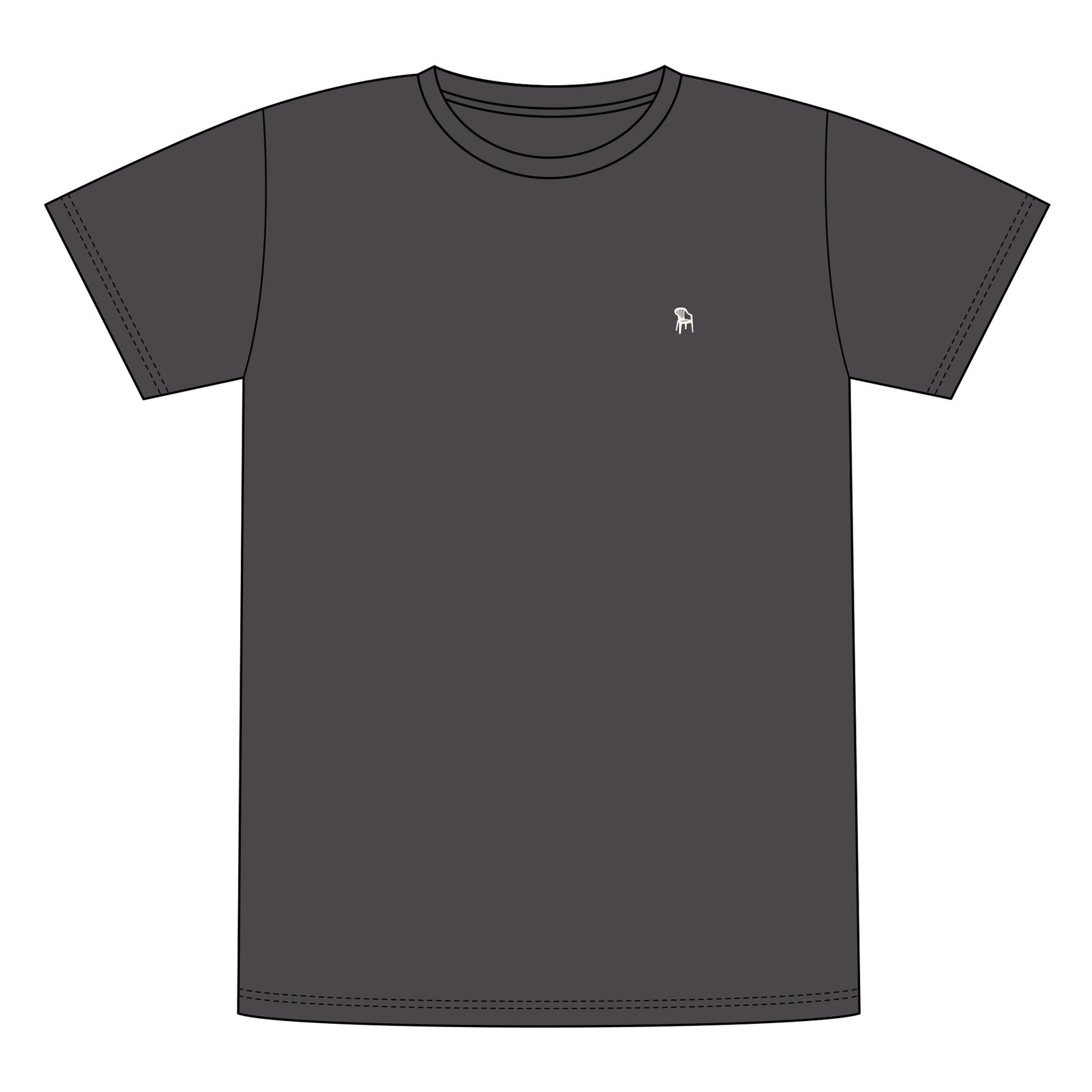 T-shirt Stockholm Plastic Chair Charcoal