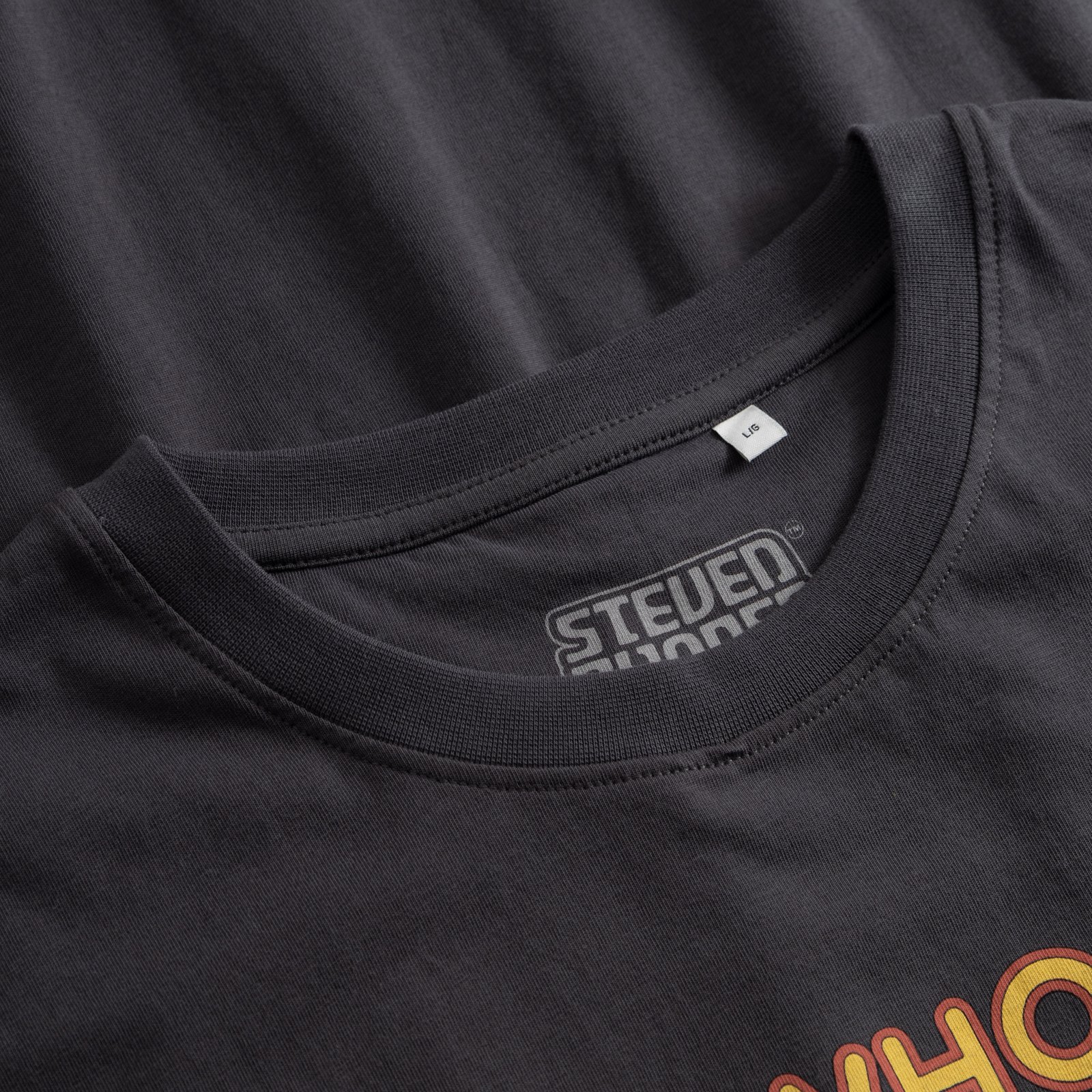 T-shirt Stockholm Who Cares Charcoal
