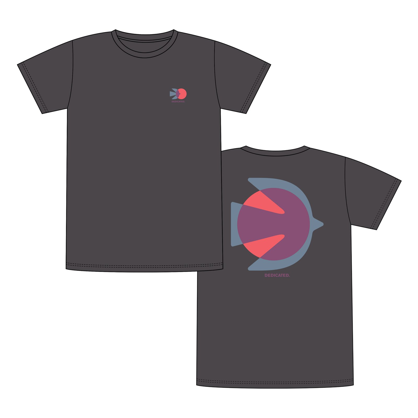 T-shirt Stockholm Bird Symbol Charcoal