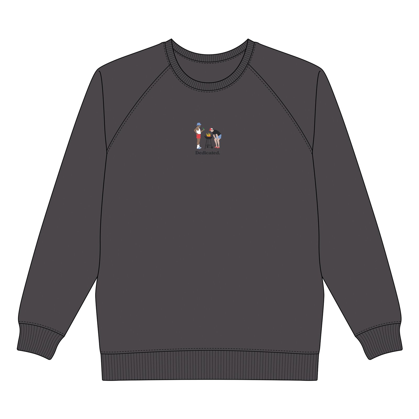 Sweatshirt Malmoe BBQ Charcoal