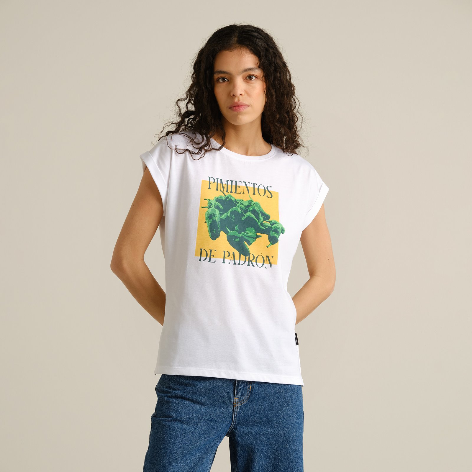 T-shirt Visby Pimientos White