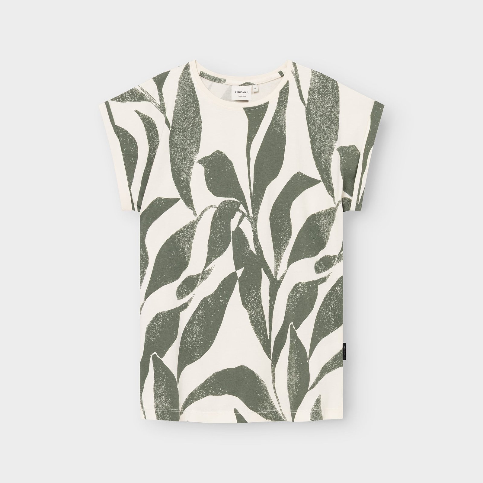 T-shirt Visby Abstract Leaf Jersey Green