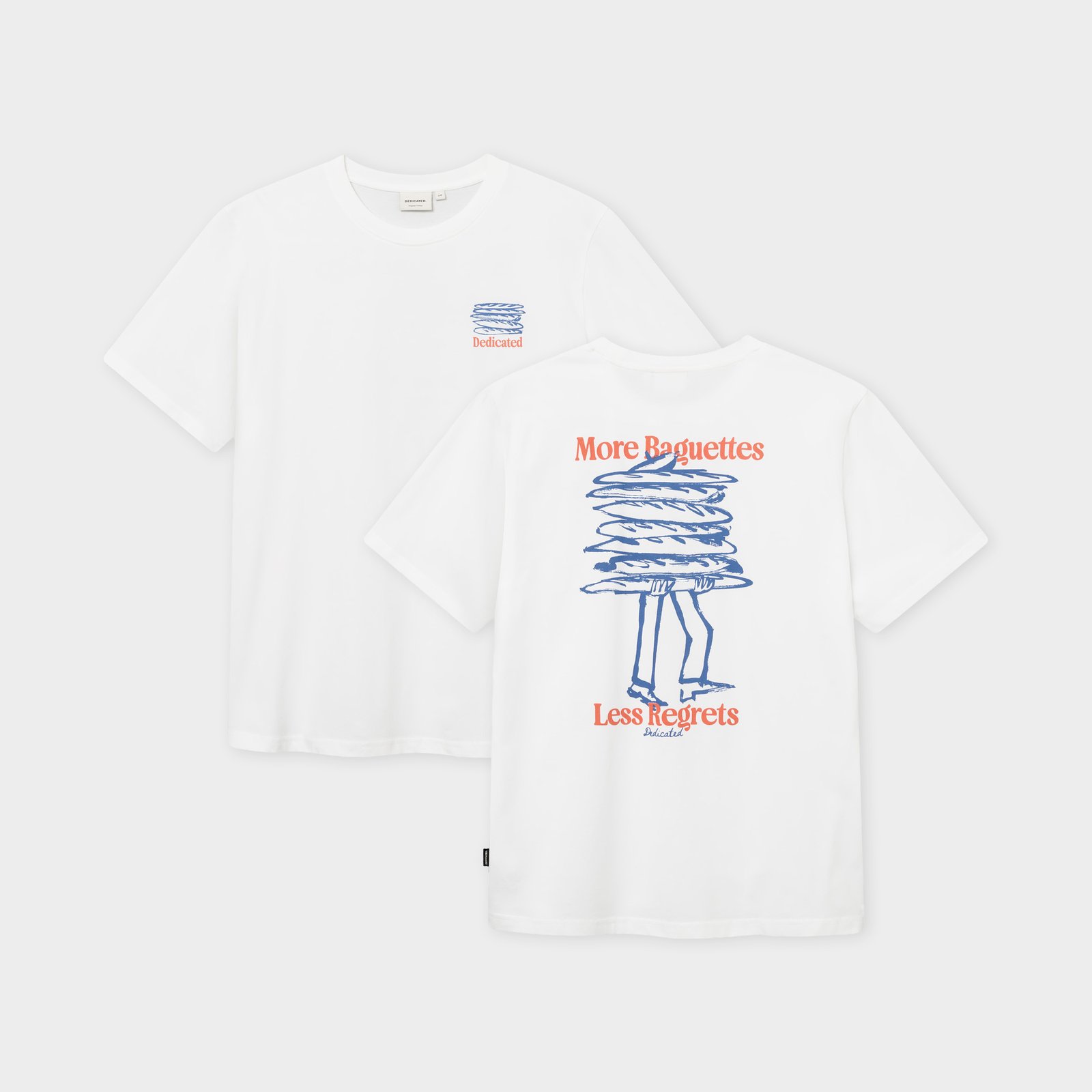 T-shirt Stockholm Baguettes Regrets White