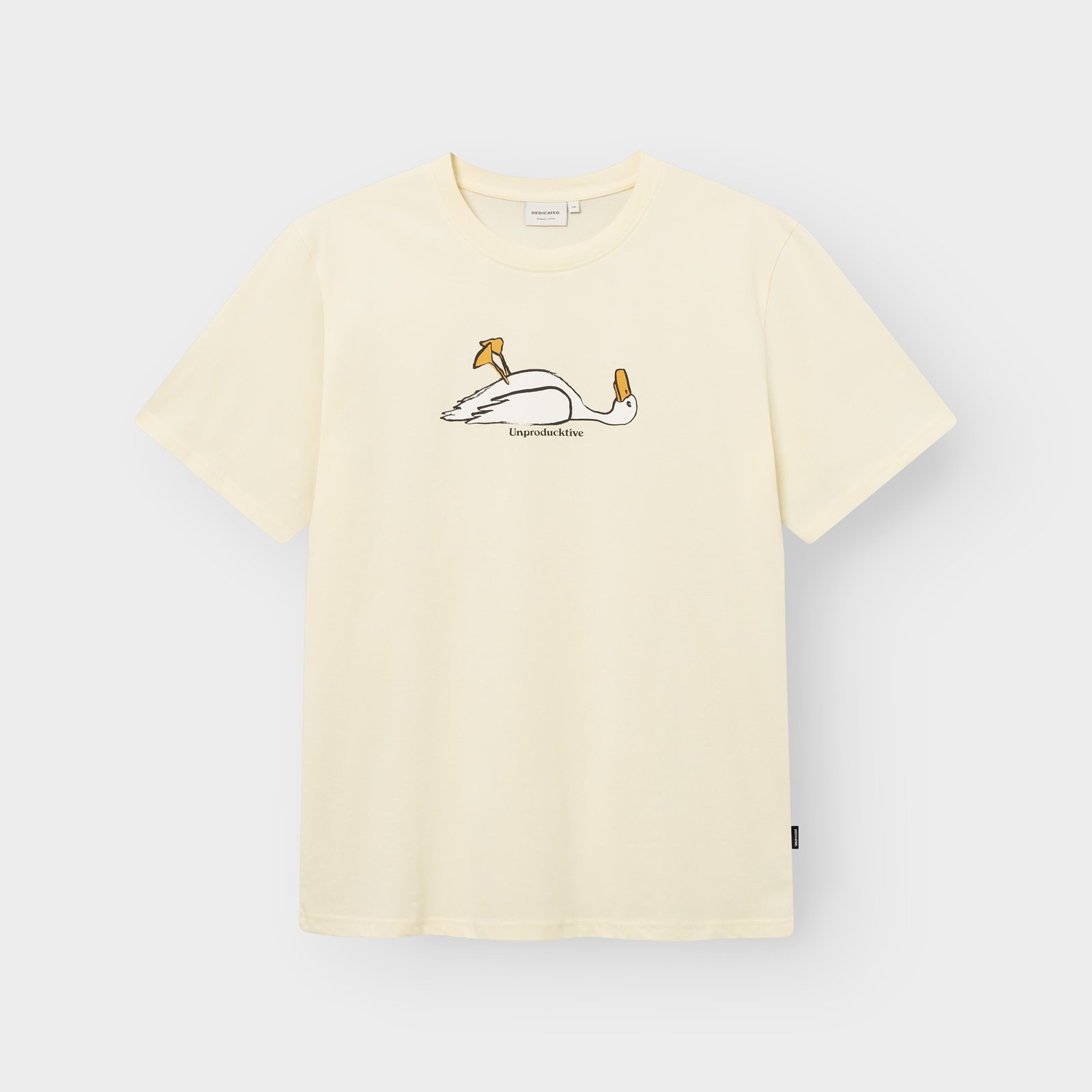 T-shirt Stockholm Unproducktive Transparent Yellow