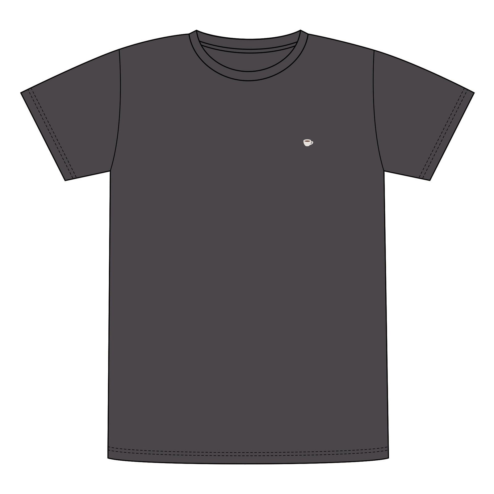 T-shirt Stockholm Coffee Cup Charcoal