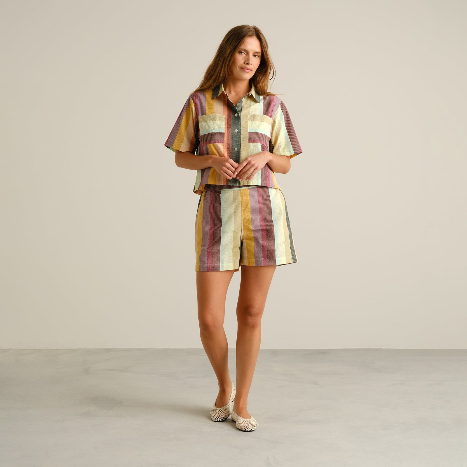Shorts Aspudden Sunset Stripe