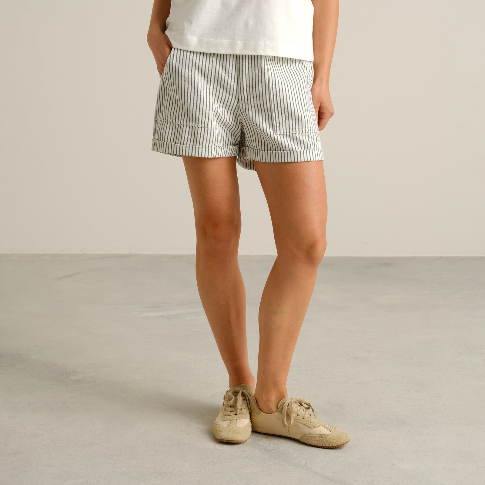 Shorts Vedum Work Stripe Forest Green