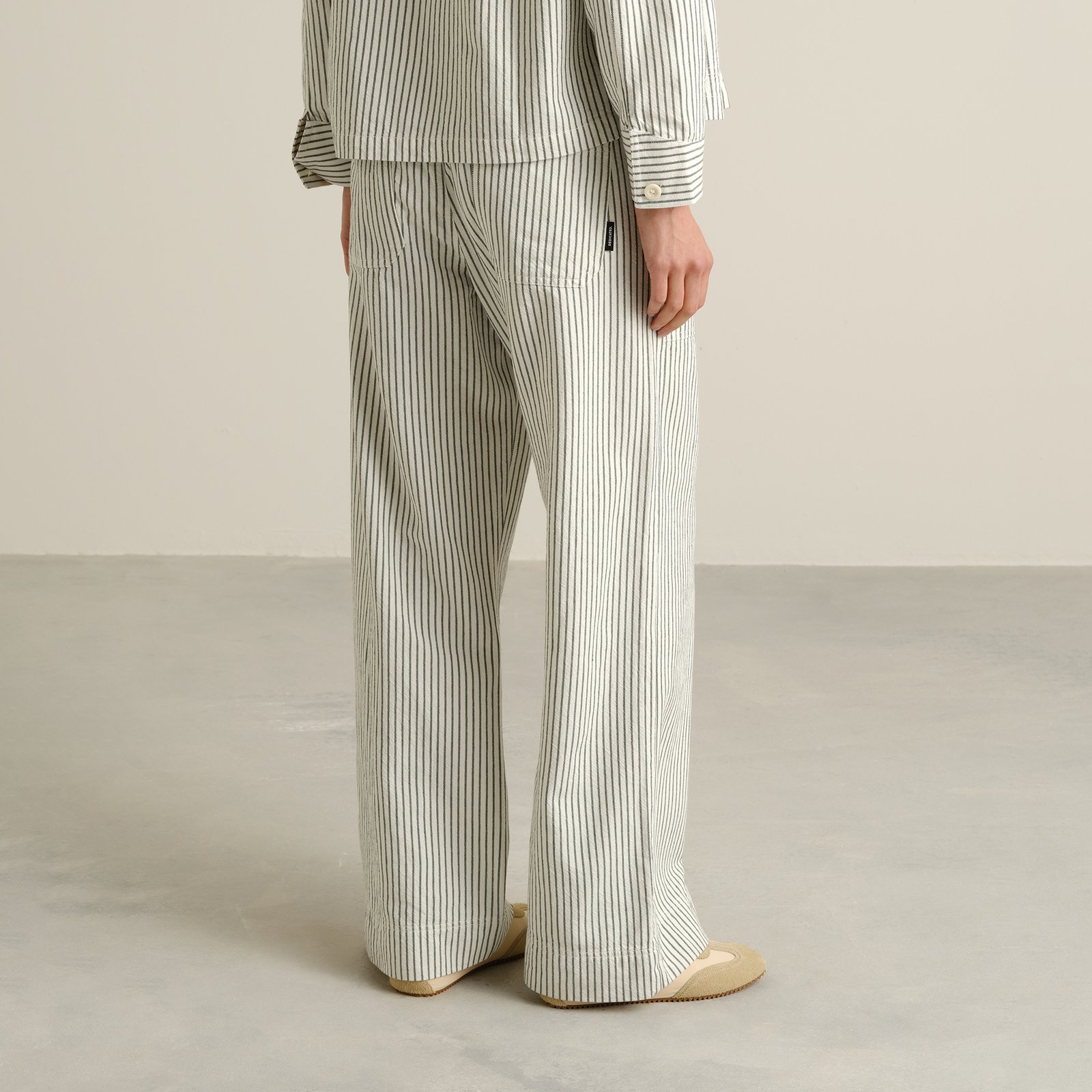 Workwear Pants Vara Work Stripe Forest Green
