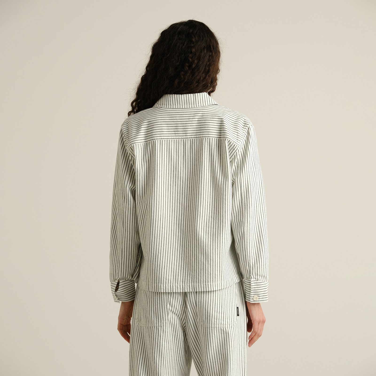 Jacket Stiby Work Stripe Forest Green