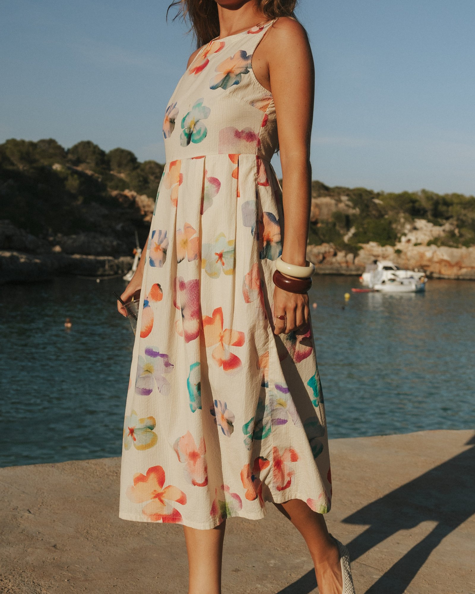 Dress Vallsta Flower Cut Egg White