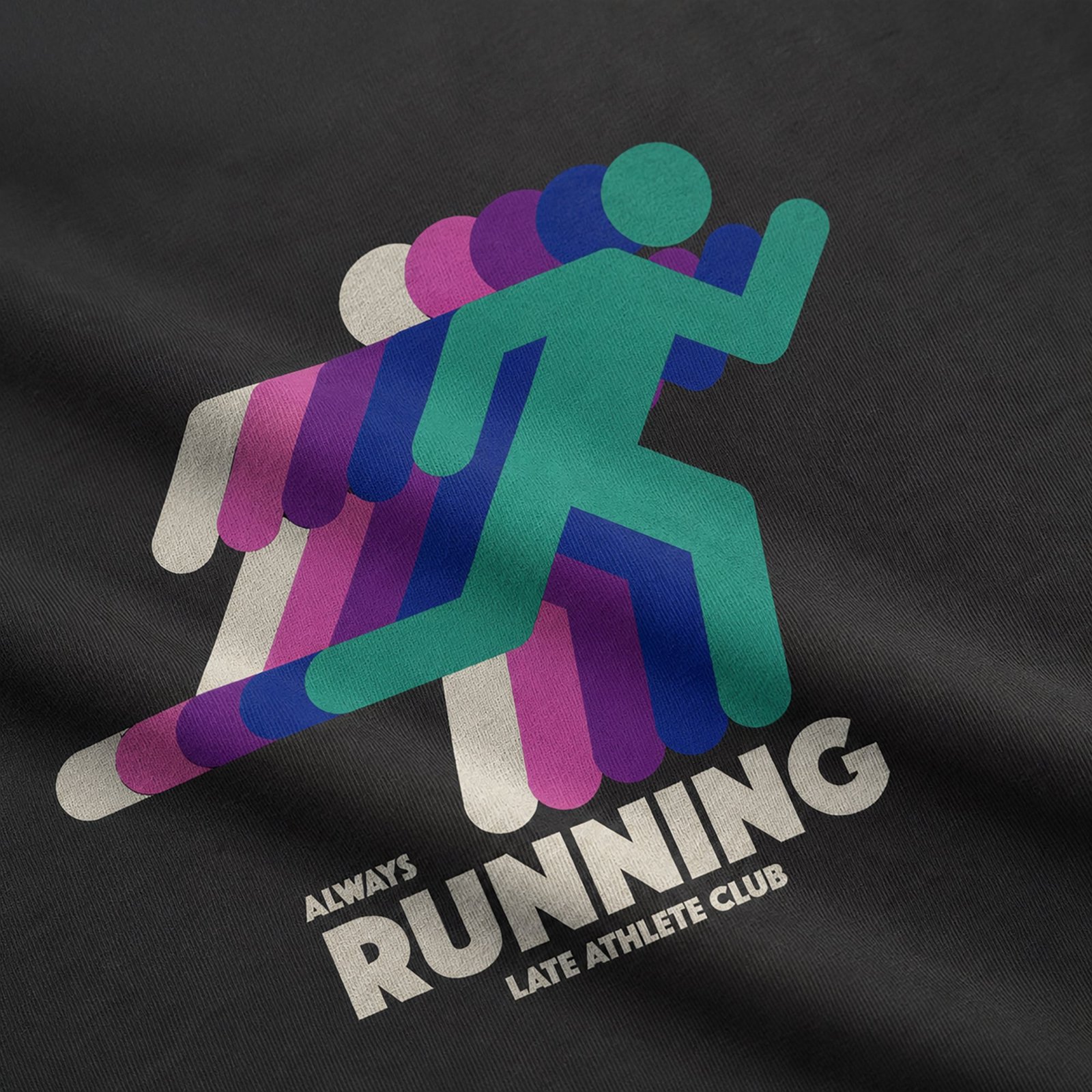 T-shirt Stockholm Running Late Charcoal