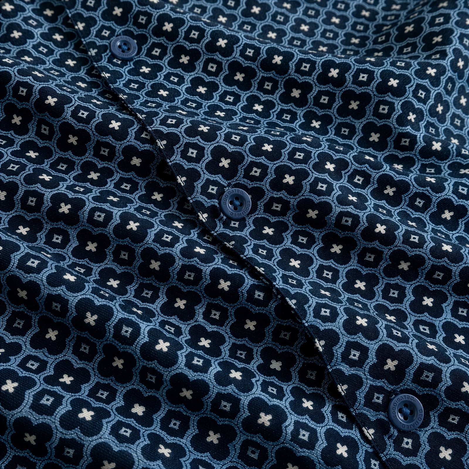 Shirt Marstrand Tile Medallion Estate Blue