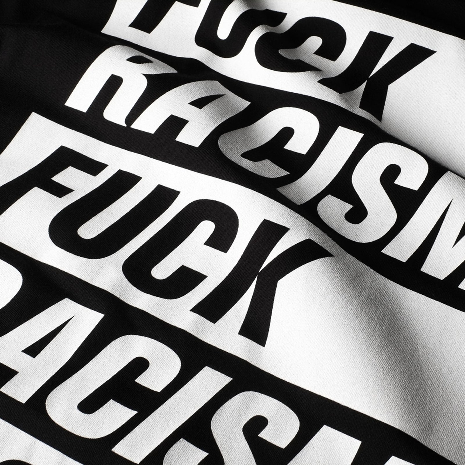 T-shirt Stockholm Fuck Racism Black