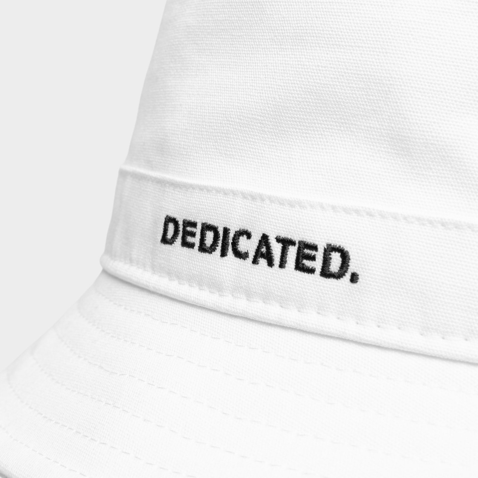 Bucket Hat Dedicated Logo White