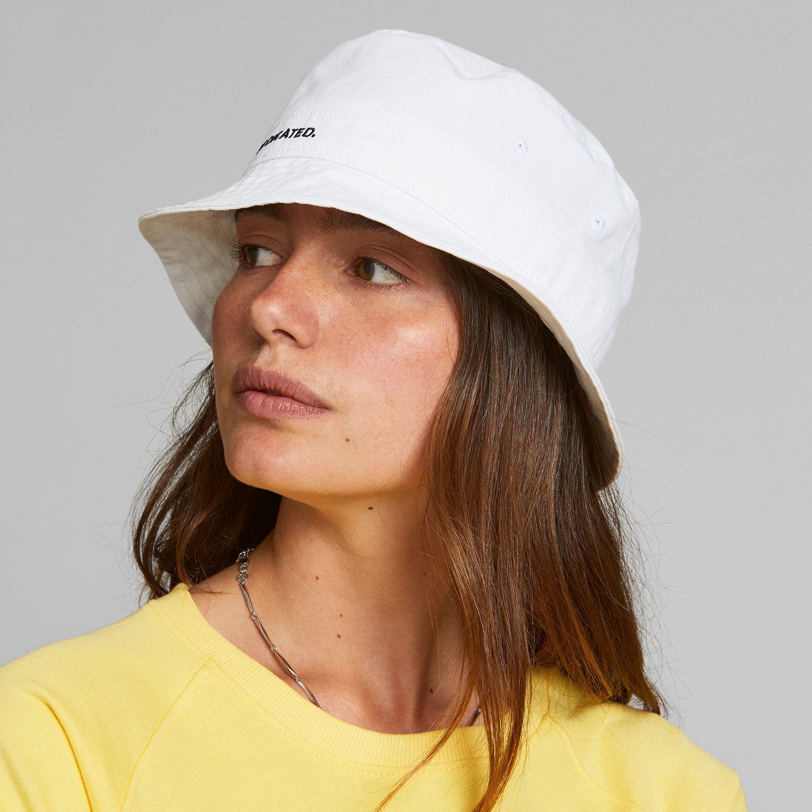 Bucket Hat Dedicated Logo White