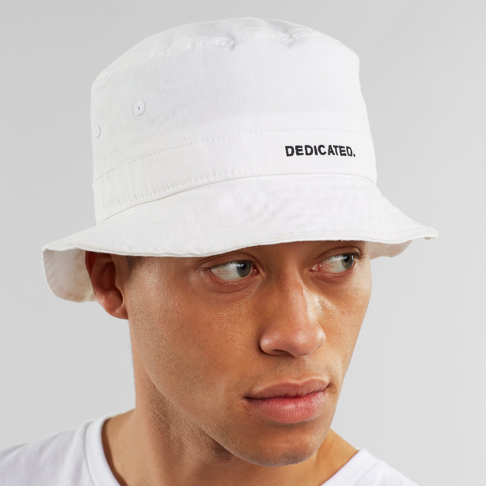 Bucket Hat Dedicated Logo White