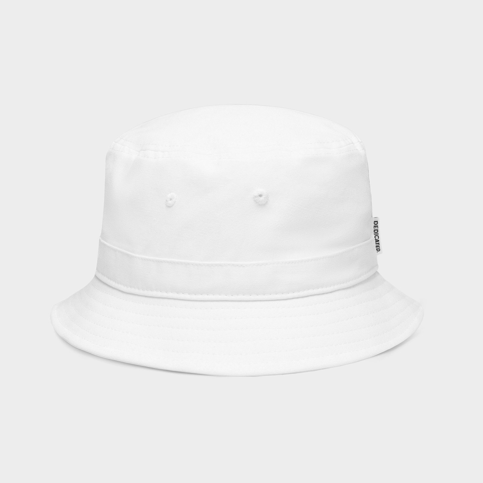Bucket Hat Dedicated Logo White