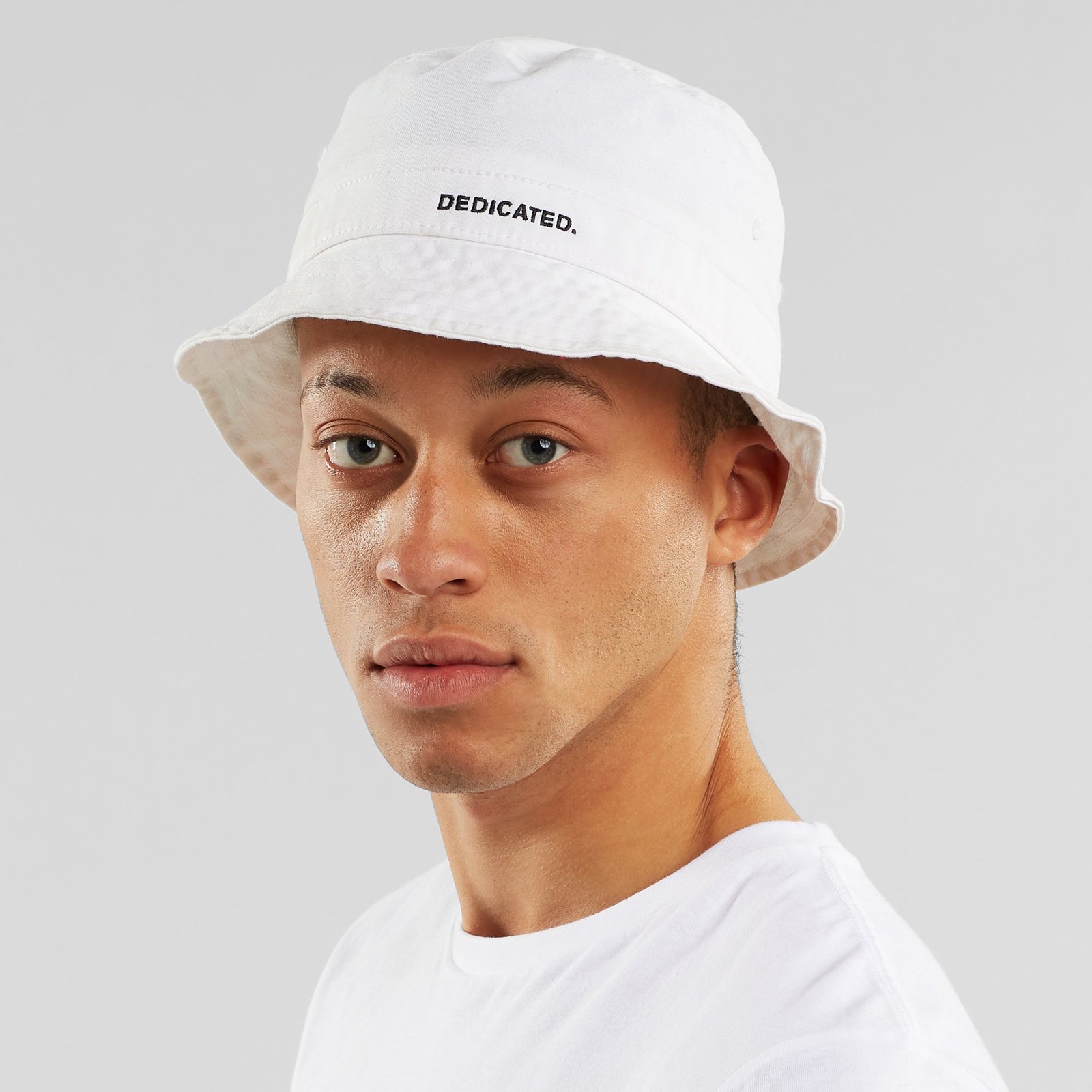 Bucket Hat Dedicated Logo White