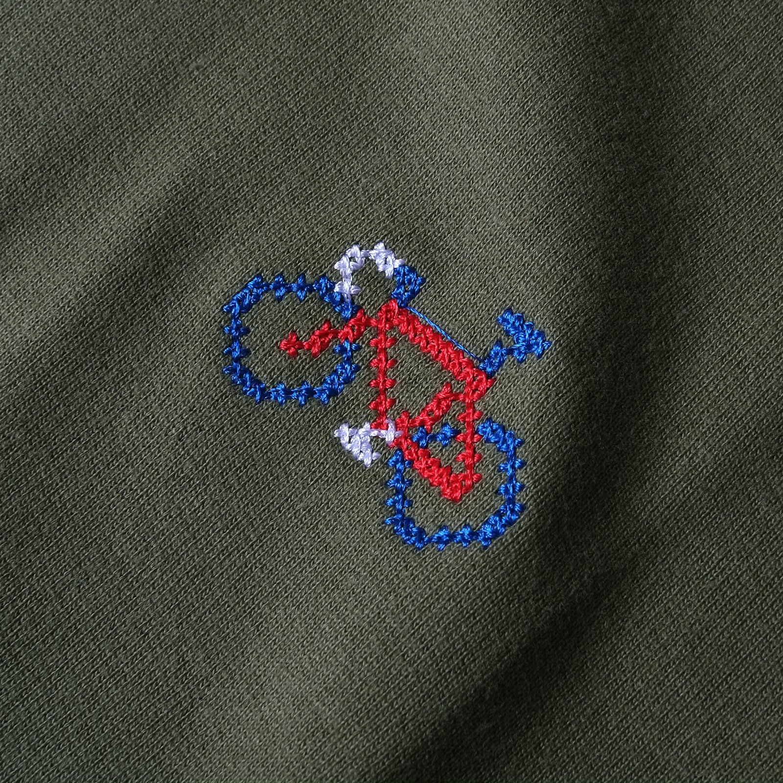 Sweatshirt Malmoe Stitch Bike Leaf Green