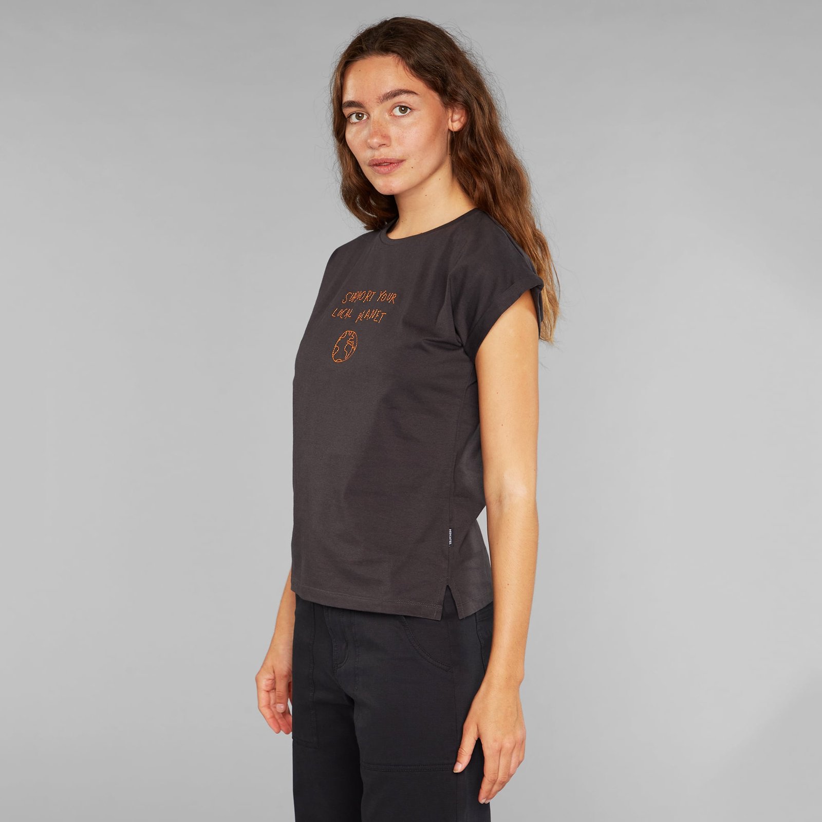 T-shirt Visby Local Planet Charcoal