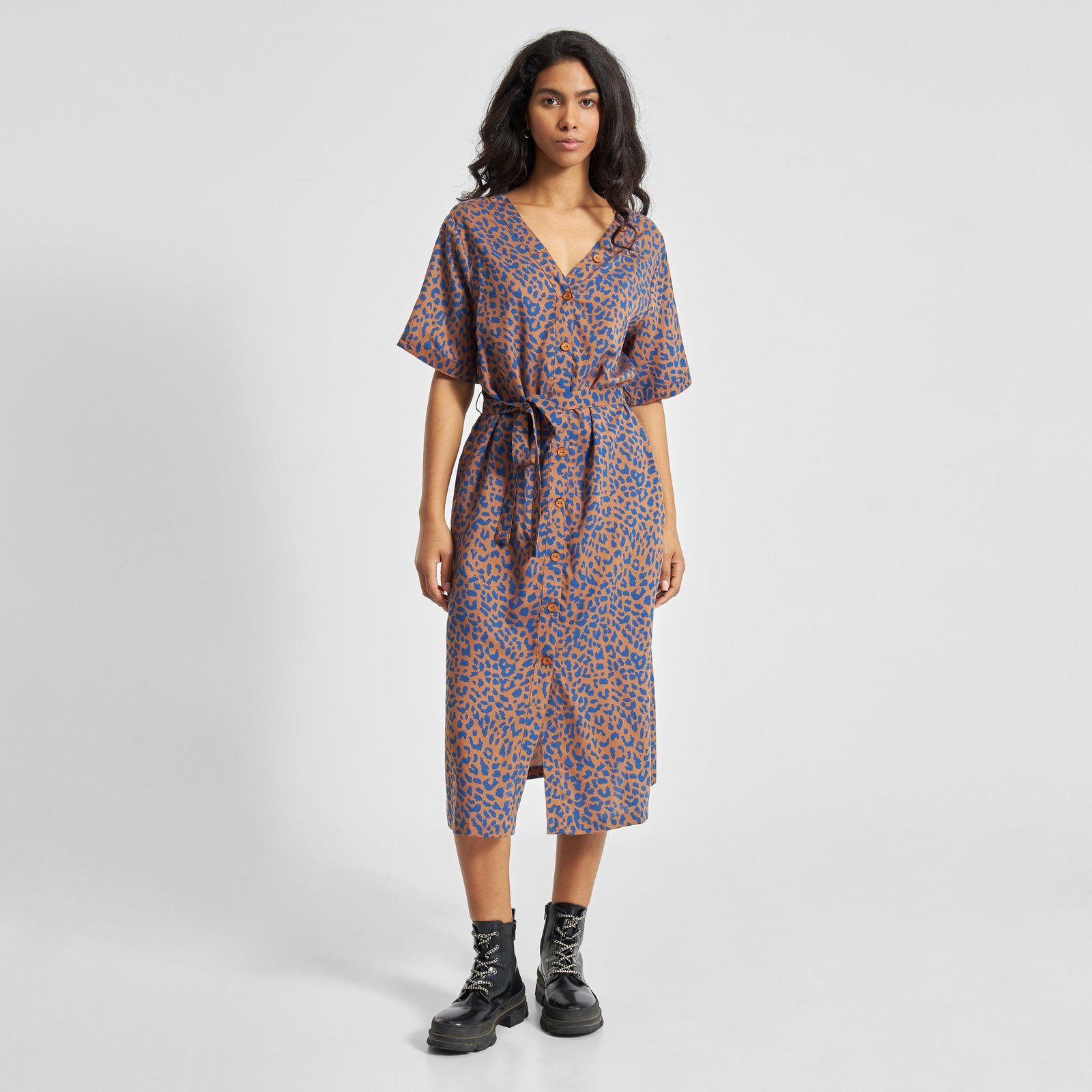 Dress Bornholm Leopard Light Brown