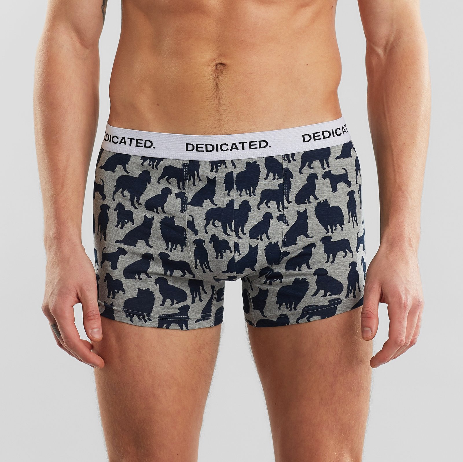 Boxer Briefs Kalix Dog Shapes Grey Melange