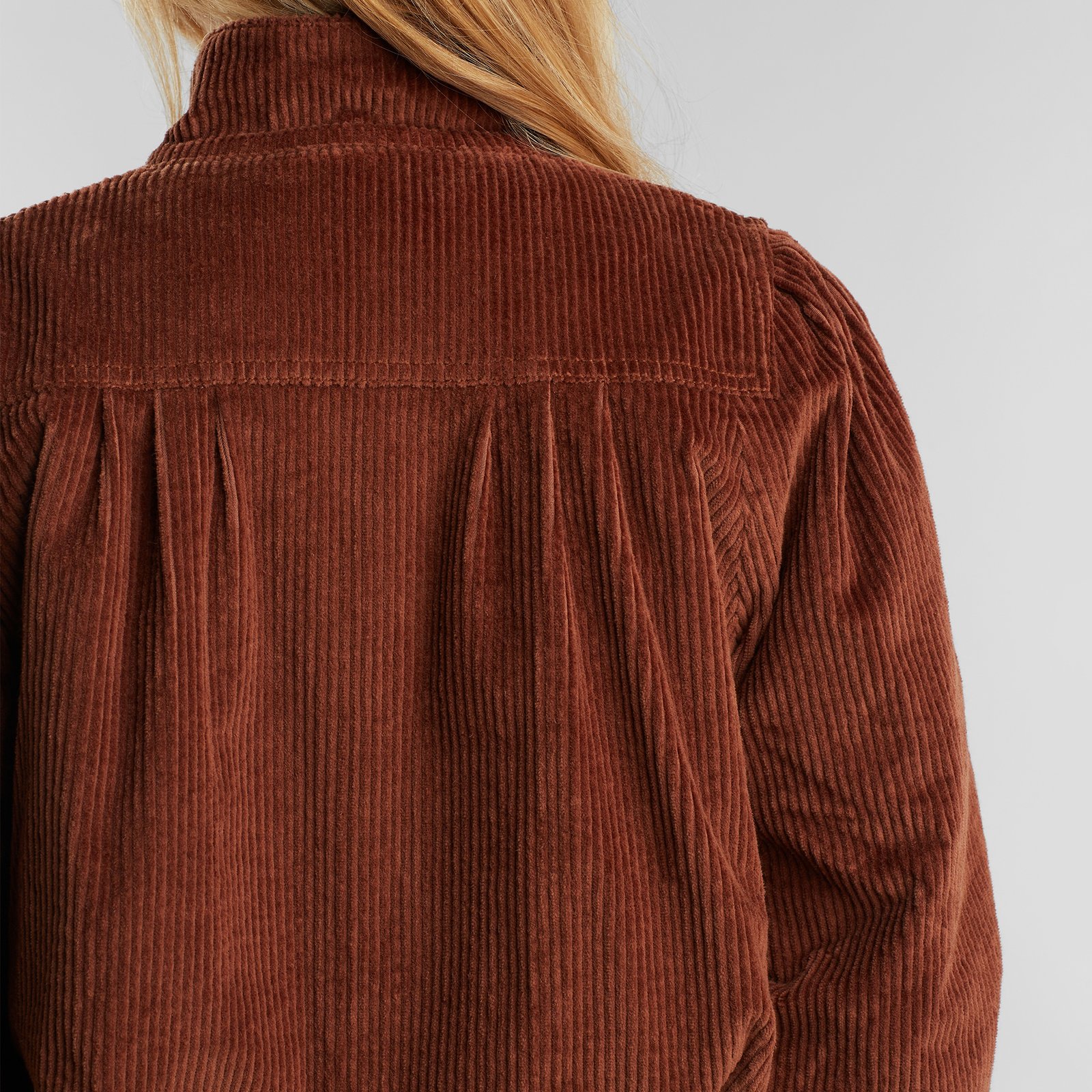 Padded Jacket Ljungby Corduroy Brown
