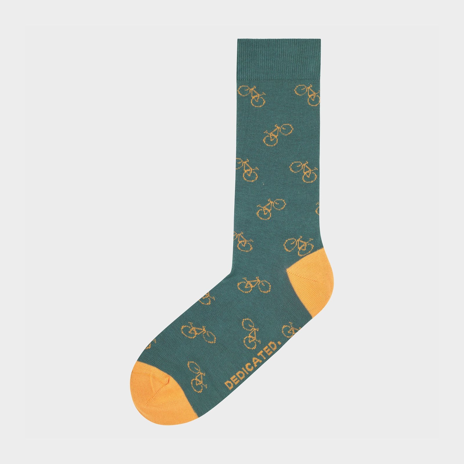Socks Sigtuna Bike Pattern Forest Green