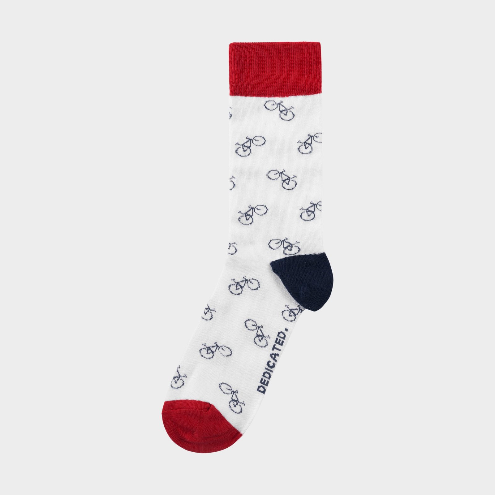 Socks Sigtuna Bike Pattern White