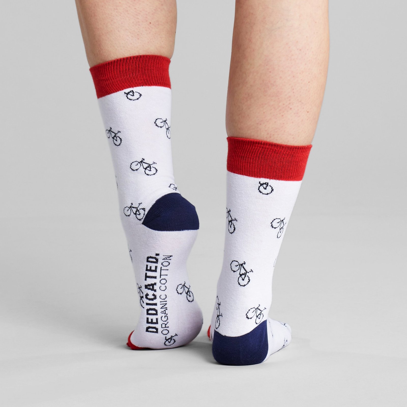 Socks Sigtuna Bike Pattern White