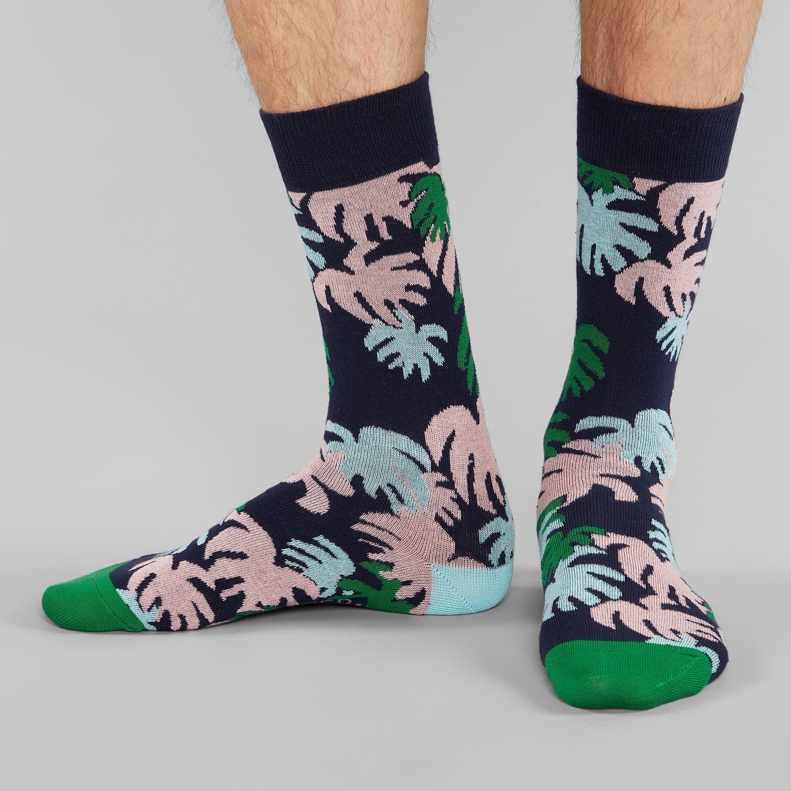 Socks Sigtuna Monstera Navy