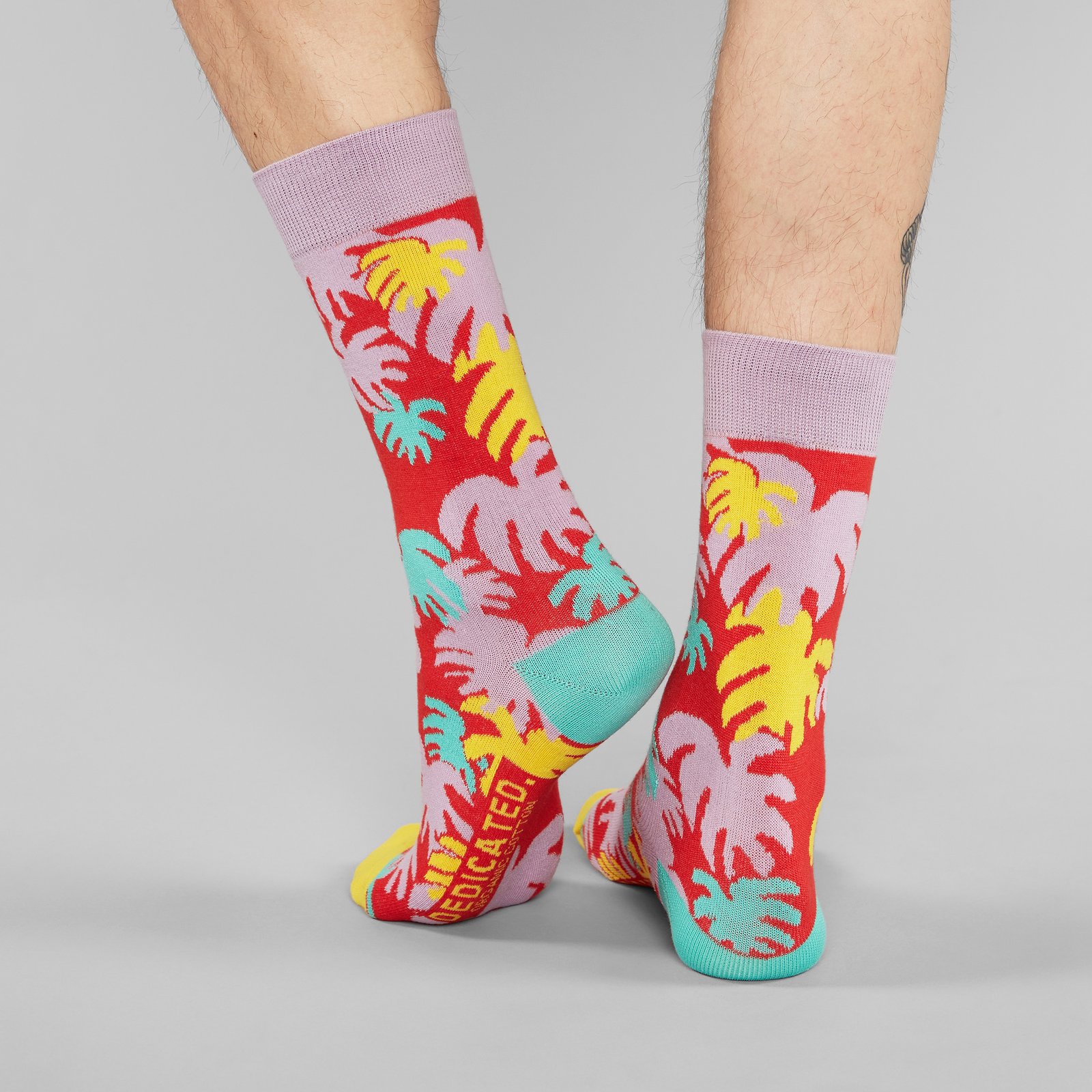 Socks Sigtuna Monstera Red